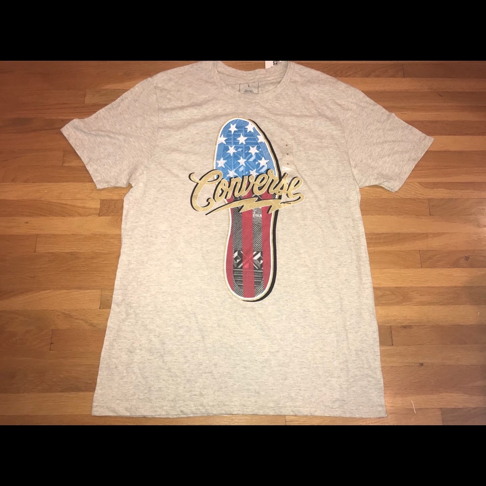 COPY - MENS CONVERSE SNEAKER PRINT 
LOGO TSHIRT